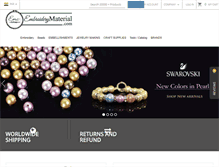 Tablet Screenshot of embroiderymaterial.com